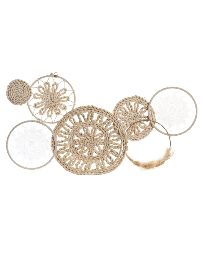 DECORACION PARED FIBRA MAIZ 79X7X41,5 NATURAL