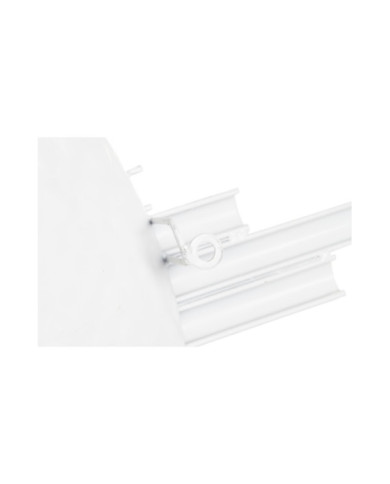 DECORACION PARED METAL 119X10X65 ABSTRACTO BLANCO