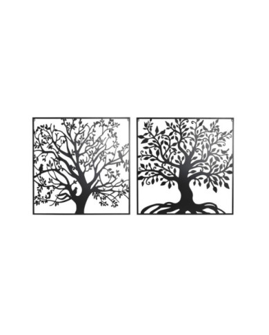 DECORACION PARED METAL 100X1X100 ARBOL 2 SURT.
