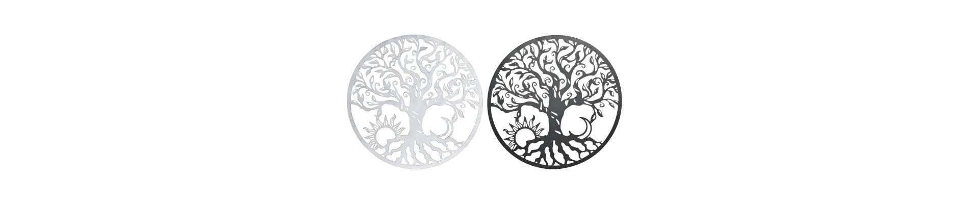 DECORACION PARED METAL 100X1X100 ARBOL 2 SURT.