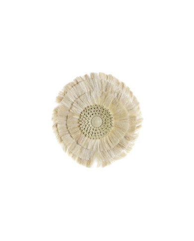 DECORACION PARED FIBRA 50X3X50 NATURAL