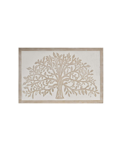 DECORACION PARED MDF 60X1X40 ARBOL MARRON