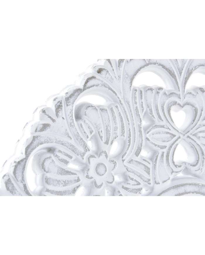 DECORACION PARED MDF 38X2X38 MANDALA DECAPE BLANCO