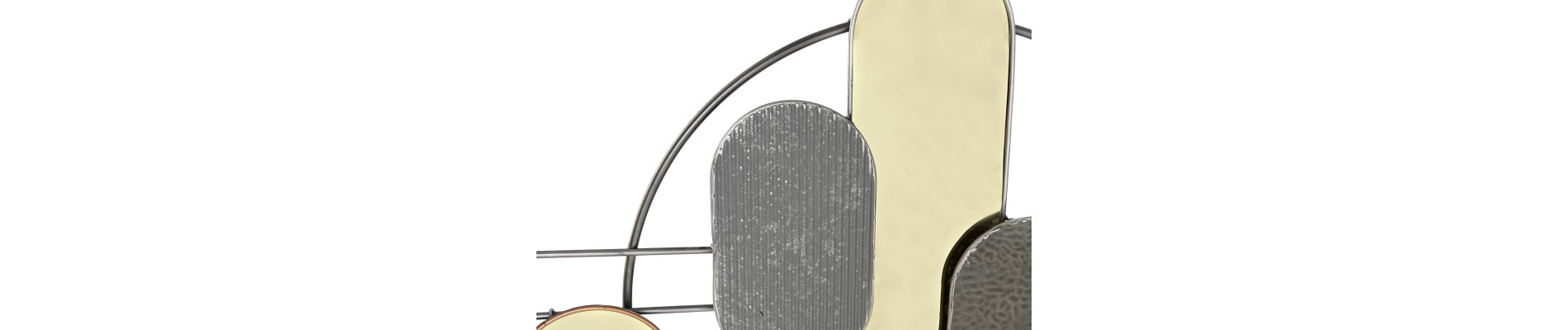 DECORACION PARED METAL PVC 130X5X80,6 MODERNO