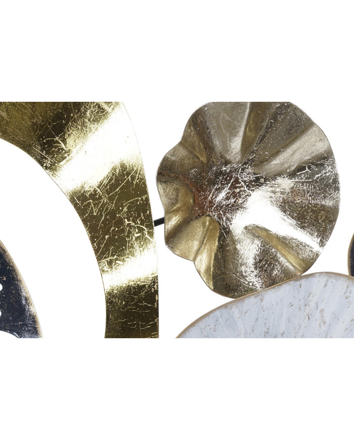 DECORACION PARED METAL 121,3X5,7X57 ABSTRACTO