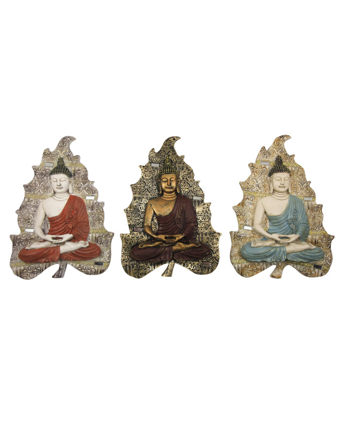 DECORACION PARED RESINA 19X3,1X26,5 BUDA 3 SURT.