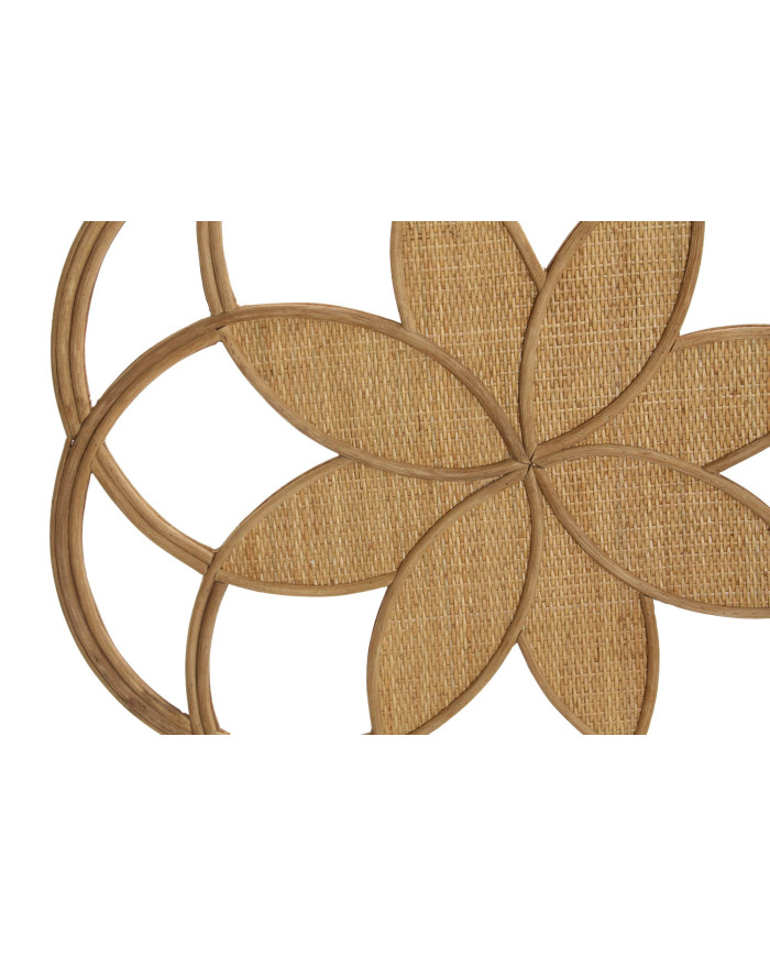 DECORACION PARED RATAN 81X1X81 NATURAL MARRON
