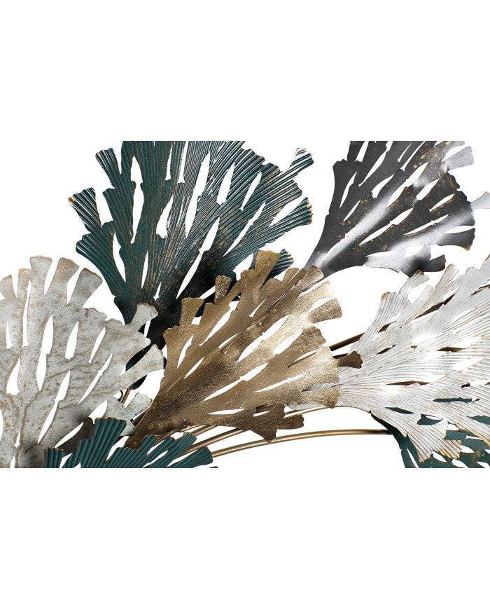 DECORACION PARED METAL 93,3X12X125,7 RAMAS VERDE