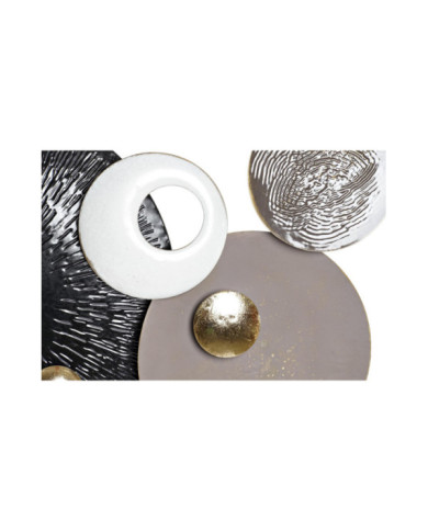 DECORACION PARED METAL 119X8,3X56 ABSTRACTO NEGRO