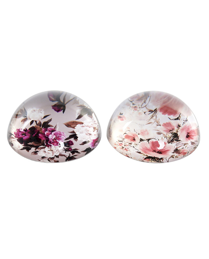 PISAPAPELES CRISTAL 8X8X4 FLORES 2 SURT.