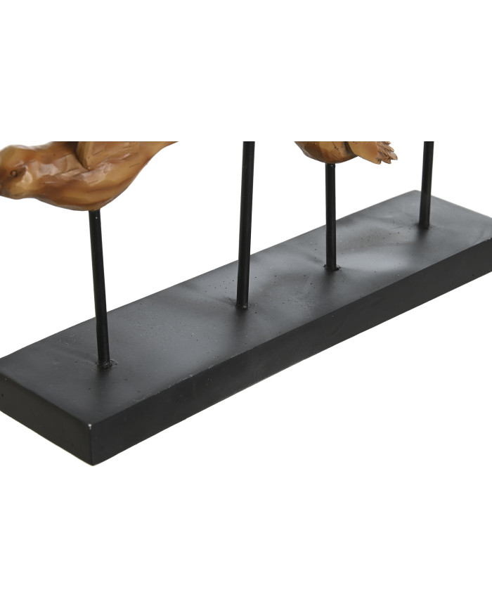 DECORACION RESINA 32X6X24 PAJAROS MARRON