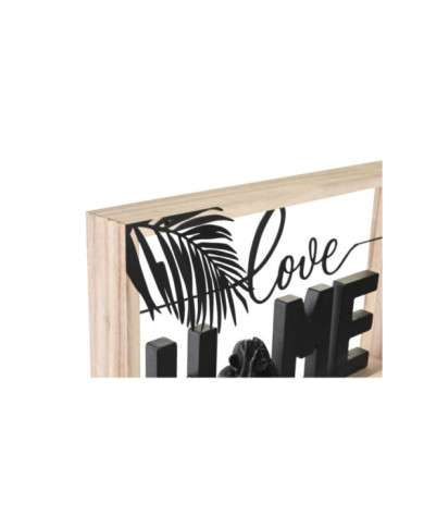 DECORACION MDF PAULOWNIA 40X5X24 NEGRO