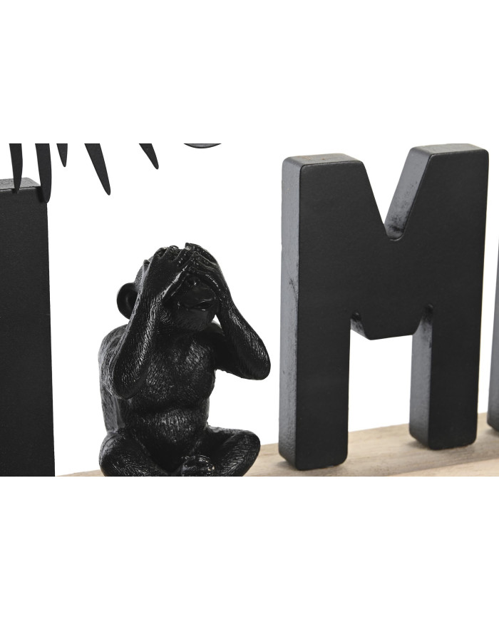 DECORACION MDF PAULOWNIA 40X5X24 NEGRO