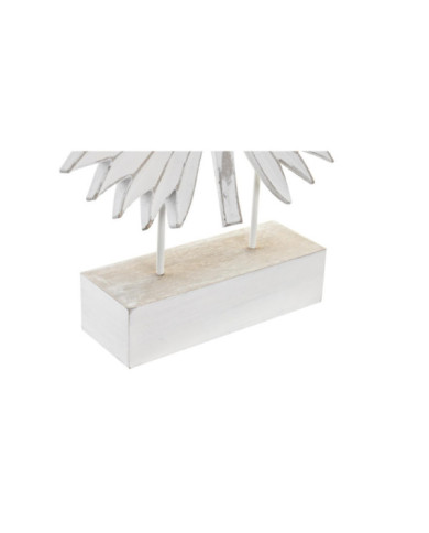 DECORACION MDF METAL 36X7X46 HOJA DESGASTADO