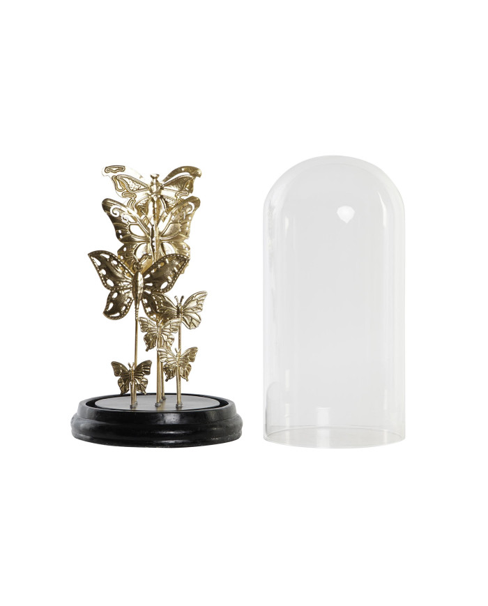 DECORACION CRISTAL METAL 18,5X18,5X32,5 MARIPOSAS
