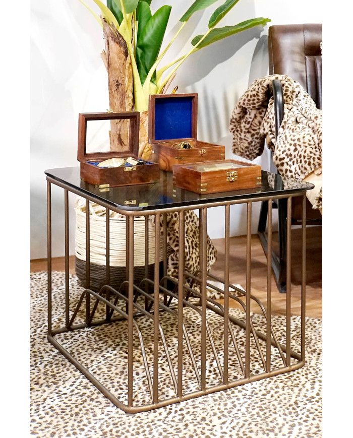 SEXTANTE LATON MADERA 12,5X10X5 CON CAJA BRILLANTE