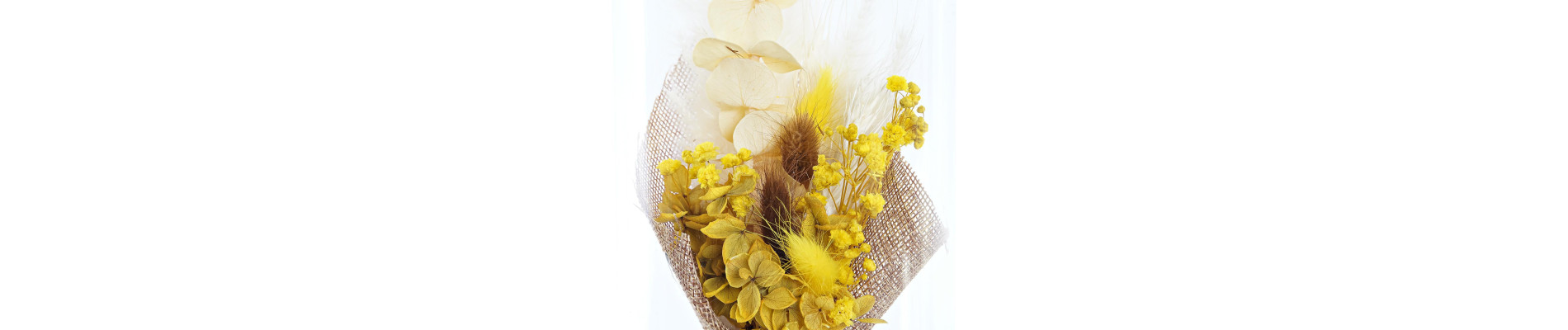 DECORACION FLOR SECA CRISTAL 12X12X21 2 SURT.