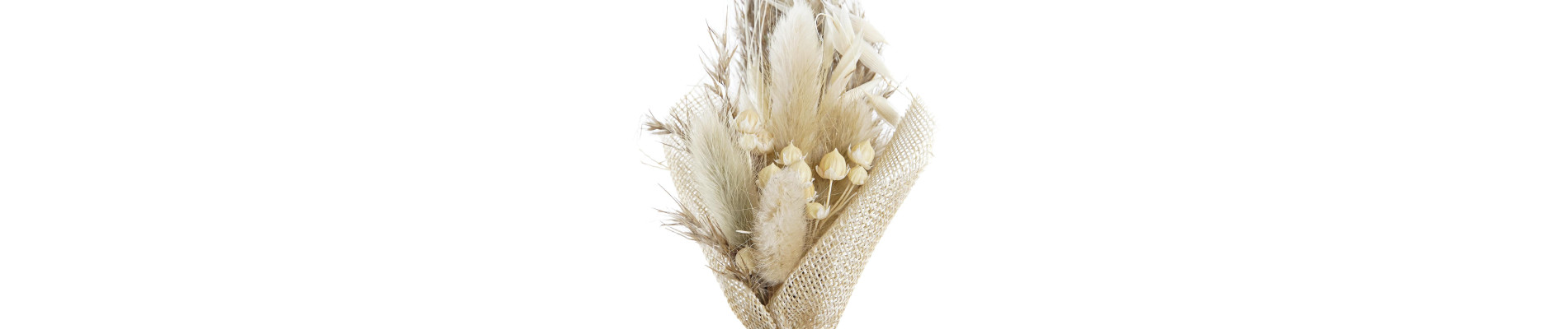 DECORACION FLOR SECA CRISTAL 10X10X15,5 2 SURT.