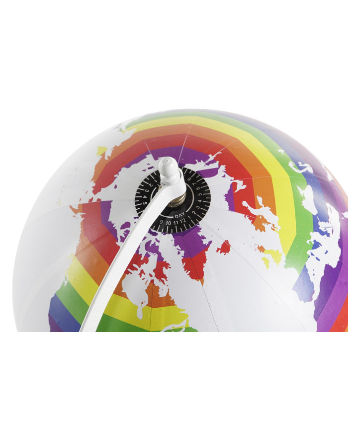 GLOBO TERRAQUEO PVC METAL 20X18X28 LGTBI BLANCO