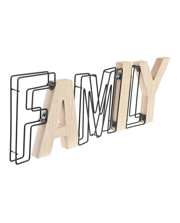 DECORACION MDF METAL 44X2X15 HOME FAMILY 2 SURT.