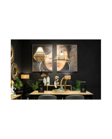 CENTRO MESA SET 3 BAMBU 58X58X9 NATURAL MARRON