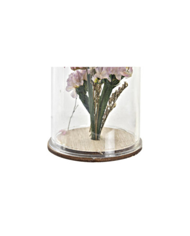 DECORACION FLOR SECA CRISTAL 6X6X9 2 SURT.