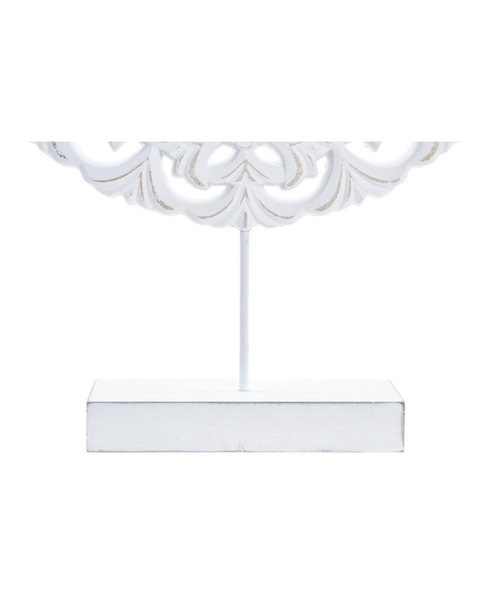 DECORACION MADERA 30X6X40 BLANCO