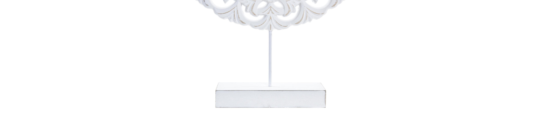 DECORACION MADERA 30X6X40 BLANCO