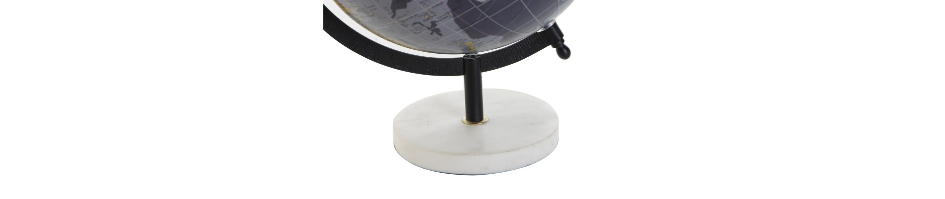GLOBO TERRAQUEO MARMOL PVC 22X20X30 AZUL MARINO