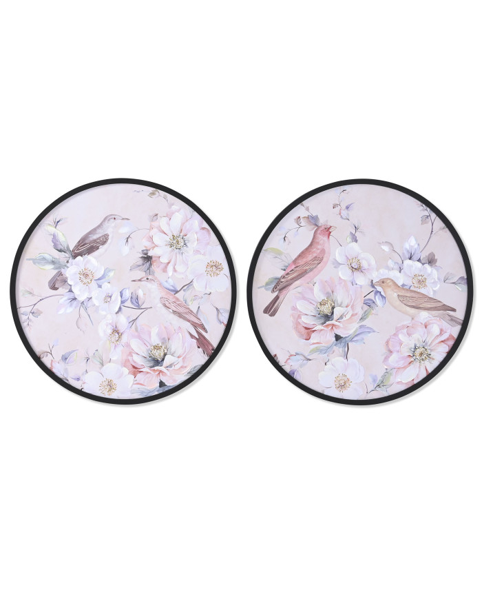 CUADRO LIENZO PS 70X3X70 PAJAROS 2 SURT.