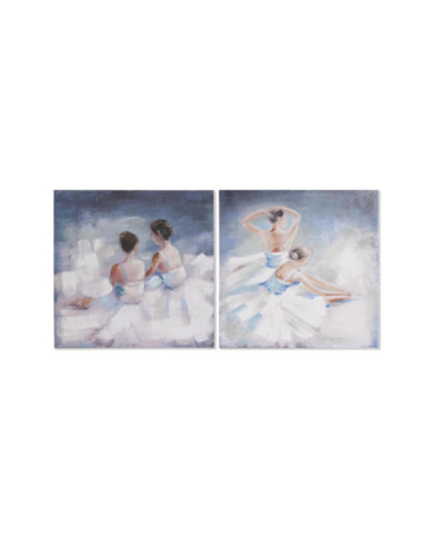 CUADRO LIENZO PINO 100X3,5X100 BAILARINAS 2 SURT.