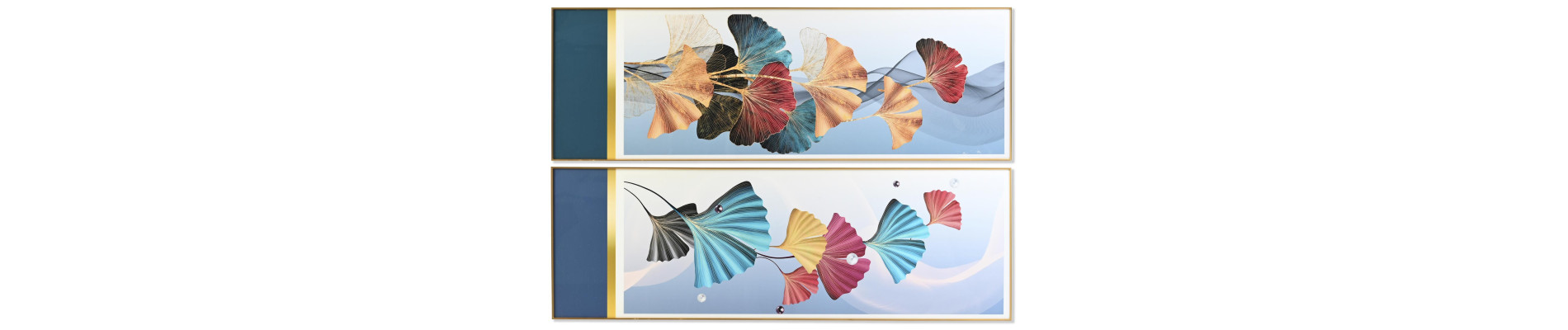 CUADRO ALUMINIO MDF 180X3X60 PLUMAS 2 SURT.
