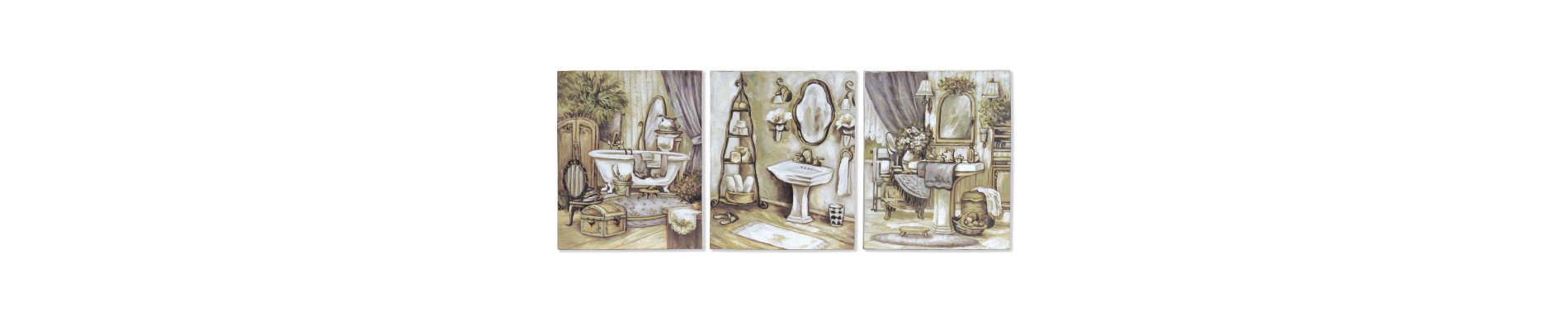 CUADRO MDF 20X3X25 BAÑO ENVEJECIDO 3 SURT.