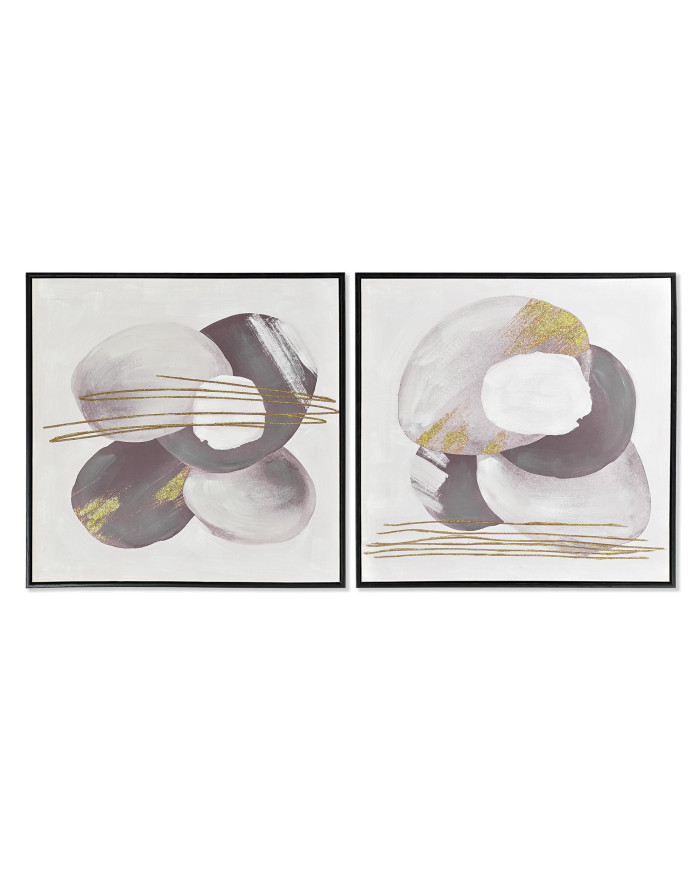 CUADRO LIENZO MDF 60X3,5X60 ABSTRACTO 2 SURT.