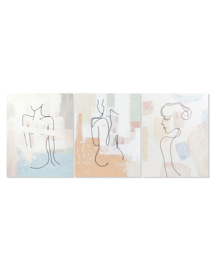 CUADRO LIENZO 80X3,7X100 MUJER ABSTRACTO 3 SURT.