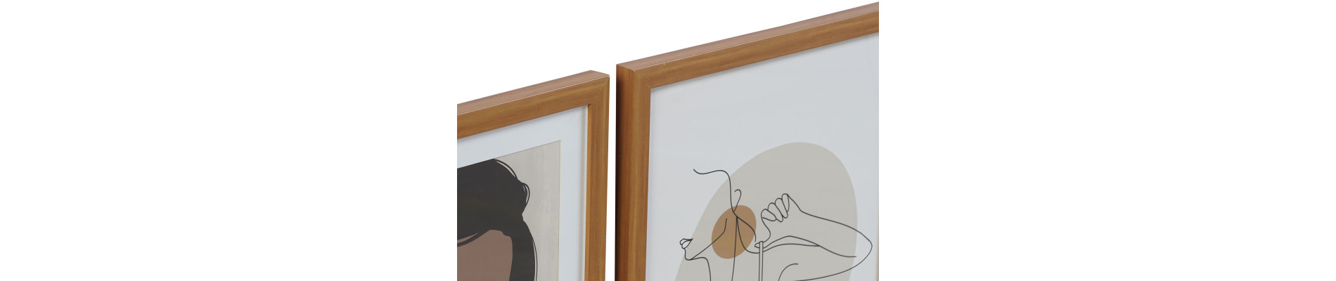 CUADRO SET 6 PS MDF 30X2X40 CHICAS ENMARCADO