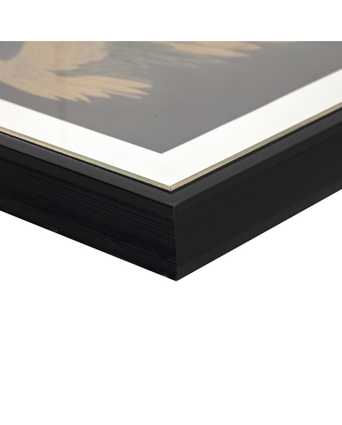 CUADRO MDF CRISTAL 63X3,5X53 ALAS ENMARCADO NEGRO