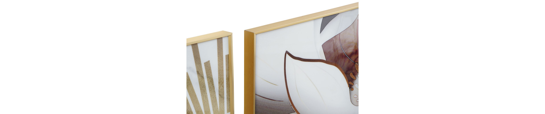 CUADRO SET 3 ALUMINIO MDF 240X3X80 FLOR