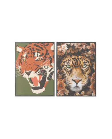 CUADRO PS LIENZO 52X2,7X72 TIGRE LEOPARDO 2 SURT.