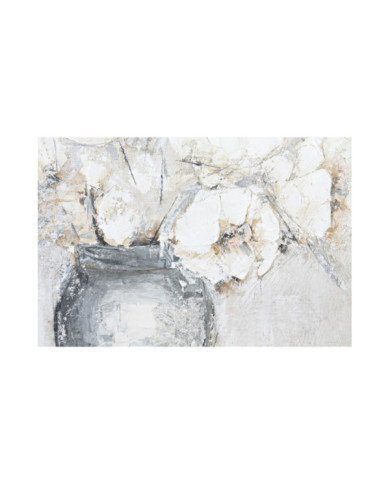 CUADRO LIENZO 120X3,8X90 JARRON CON FLORES 2 SURT.