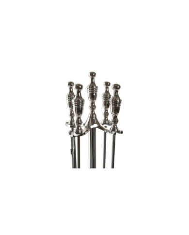 CHIMENEA SET 4 ACERO ALUMINIO 11X4X52 NIQUELADO