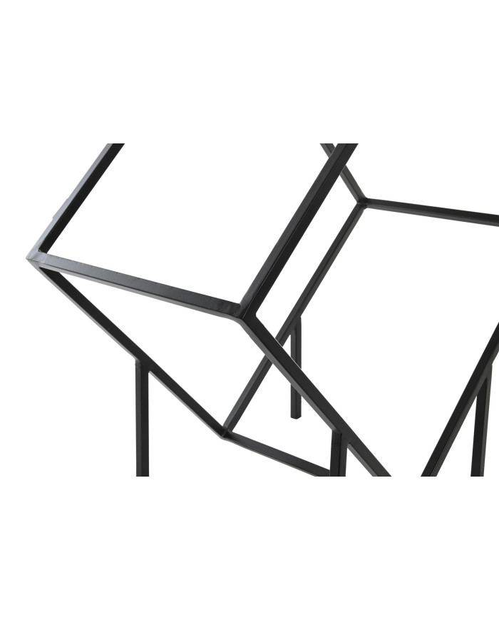LEÑERA ACERO 57X30X58 NEGRO
