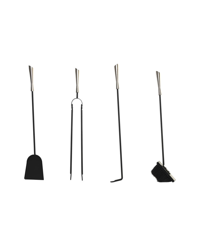 CHIMENEA SET 4 ACERO INOX 11X2X62 NEGRO