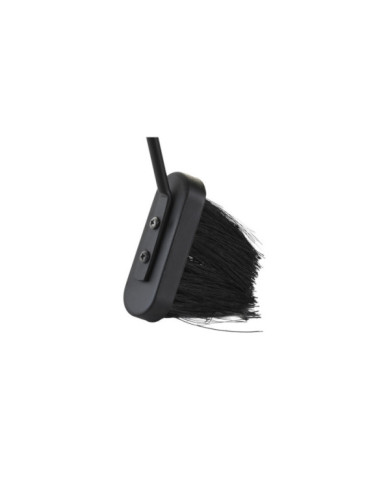 LEÑERA SET 3 ACERO PLASTICO 42X36X81 CARRITO NEGRO