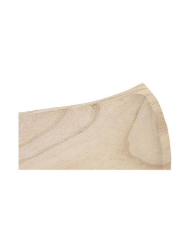 CENTRO MESA PAULOWNIA 44X26X3 HOJA NATURAL MARRON