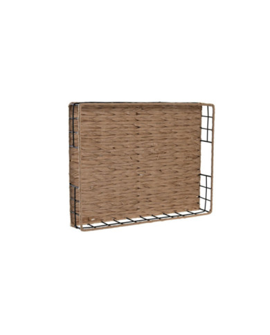 BANDEJA DECORACION METAL FIBRA 40X30X6 NATURAL