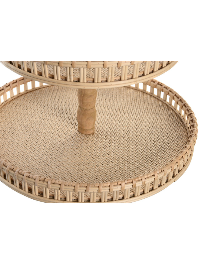 BANDEJA DECORACION BAMBU 40X40X60 3 PISOS NATURAL