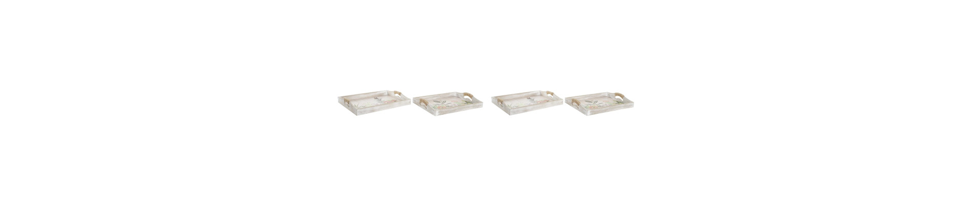 BANDEJA SET 2 MDF 40X30X6 MACETAS 2 SURT.