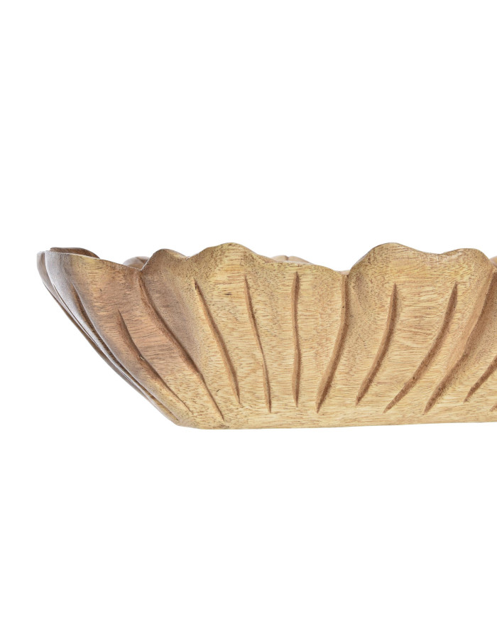CENTRO MESA ACACIA 33X18X9 HOJA NATURAL MARRON