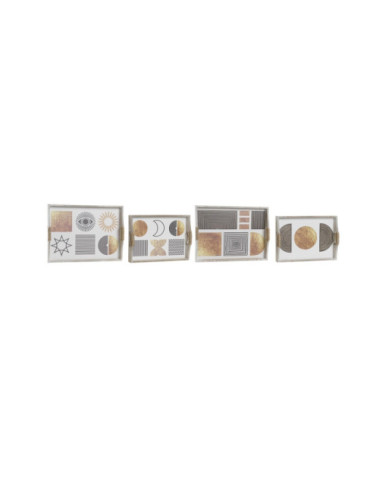 BANDEJA SET 2 MDF 40X30X6 GLAM 2 SURT.